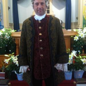 Rob Sciglimpaglia as Lord Cornwallis on Travel Channel's Mysteries at the Museum.