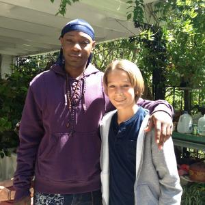 Alec Gray and Nelsan Ellis on the Set of True Blood