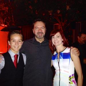 Alec Gray, Alan Ball, and Carrie Preston at the True Blood Series Wrap Party