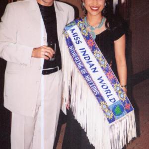 Roman Mitichyan with Miss Indian World.