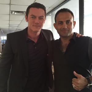 Roman Mitichyan with actor Luke Evans in film Message From the King.