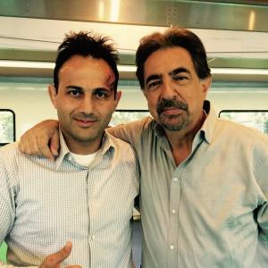 Roman Mitichyan with actor Joe Mantegna in TV Criminal Minds