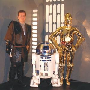 Matthew Allen with R2_D2 & C3PO