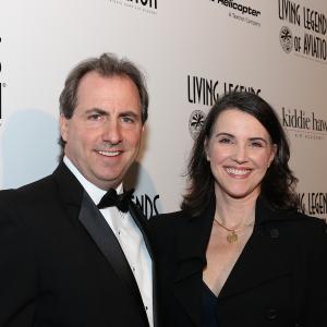 BEVERLY HILLS CA  JANUARY 16 2015 Mark McPherson and Kim Furst attend Living Legends of Aviation Gala at the Beverly Hilton