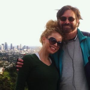 Talented and beautiful actress, Cheryl Lyone on a hike in Griffith Park with Seth.