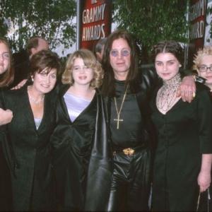 Ozzy and family at the Grammy Awards - February 2000