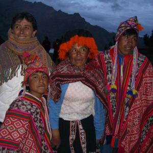 On location in the Andes Sacred Valley of the Incas