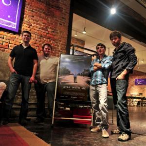 David Forshee, Chris Lyon, Jared Trahan, and Luke Lee at the premiere party for Stay With Me (2011)