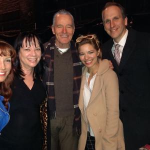 Backstage w/Bryan Cranston & Amber Crawford at All The Way on Broadway.