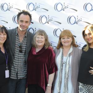 The Ojai red carpet wPaul Blackthorne Shirley Knight  Lesley Nichol Cassie Scerbo on my actors panel