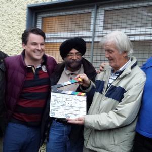Nick McCarthy Declan Reynolds Opender Singh director Jack Conroy and writer  producer Brian Walsh on final scenes of THE GAELIC CURSE Oct 2014
