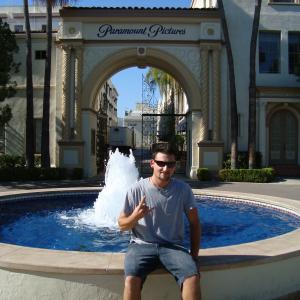 The infamous fountain at Paramount Studios.