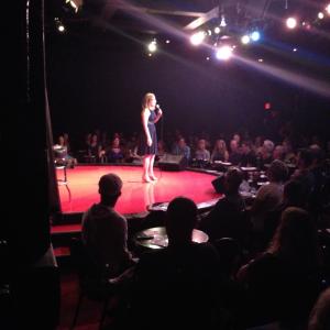 Me performing in the main room TheComedy Store