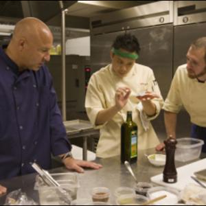 Still of Tom Colicchio Dale Talde and Spike Mendelsohn in Top Chef 2006