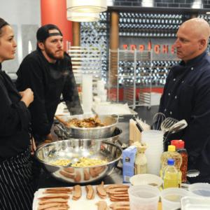 Still of Tom Colicchio Spike Mendelsohn and Antonia Lofaso in Top Chef 2006