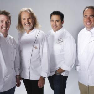 Still of Hubert Keller, Christopher Lee, Tim Love and Michael Schlow in Top Chef Masters (2009)