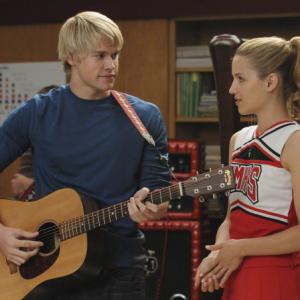 Still of Dianna Agron and Chord Overstreet in Glee 2009