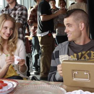 Still of Mark Salling and Dianna Agron in Glee 2009