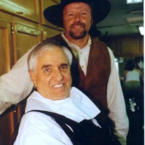 Steve Nave and Garry Marshall  On Set of The Long Ride Home