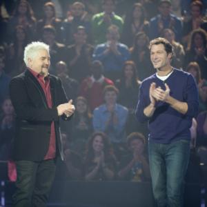 Still of Guy Fieri and Mark Staniec in Minute to Win It 2010