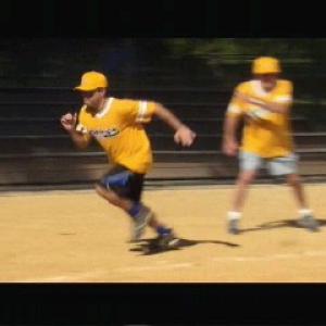 Joe Remy Dolinsky running to the plate for winning run on Curb Your Enthusiasm Mister Softee 2011