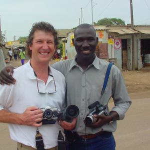 RC with photography & filmmaking student Boubacar Sow in Dakar Senegal, 2003.