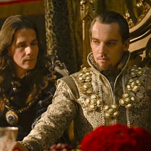Still of Jonathan Rhys Meyers and Lothaire Bluteau in The Tudors 2007