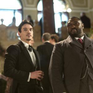Still of Jonathan Rhys Meyers and Nonso Anozie in Dracula 2013