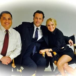 Osmani Rodriguez Vince Vaughn  Sienna Miller from Unfinished Business Osmani plays Brian Peters
