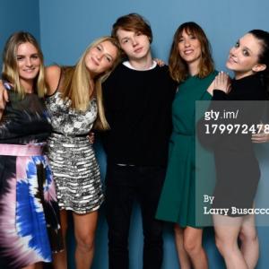 TORONTO ON  SEPTEMBER 07 LR Actress Nathalie Love actress Zoe Levin actor Jack Kilmer director Gia Coppola and actress Claudia Levy of Palo Alto pose at the Guess Portrait Studio during 2013 Toronto International Film Festival on Sept