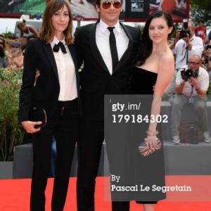 VENICE ITALY  SEPTEMBER 01 WriterDirector Gia Coppola actorwriter James Franco and actress Claudia Levy attend Palo Alto Premiere during the 70th Venice International Film Festival at Sala Grande on September 1 2013 in Venice Italy
