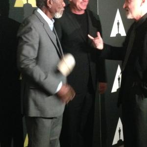 The Shawshank Redemption 20th Anniversary at The Academy of Motion Picture, Beverly Hills. Morgan Freeman, Frank Darabont and Tim Robbins. Nov 2014