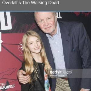Overkills THE WALKING DEAD red carpet with Endorses Lyliana Wray and Jon Voight House of Blues Sunset 2015