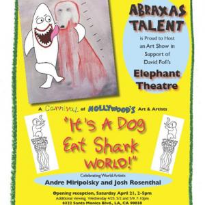 Program for A Carnival of Hollywoods Art  Artist Its A Dog Eats Shark World  Created  Produced by Gerry Donato