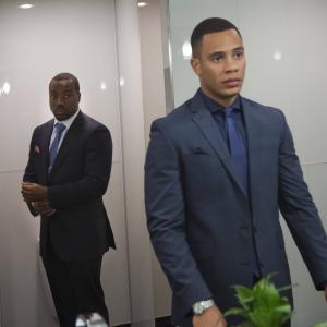 Still of Malik Yoba and Trai Byers in Empire 2015