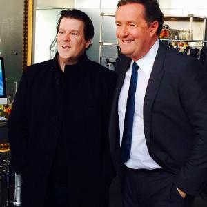 John Ferriter with Piers Morgan on the set of the Entourage Movie