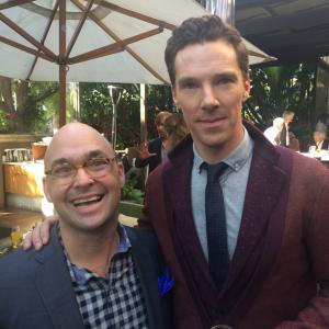 With Benedict Cumberbatch at The Imitation Game Brunch