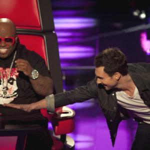 Still of CeeLo Green and Adam Levine in The Voice 2011