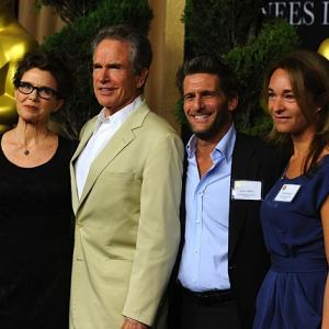 (L-R) Actress Annette Bening, actor Warren Beatty, Gilbert Films Founder Gary Gilbert and producer Celine Rattray arrive at the 83rd Academy Awards nominations luncheon held at the Beverly Hilton Hotel on February 7, 2011 in Beverly Hills, California.