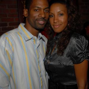 Tony Rock and Temple Poteat at BET Fall Launch Party