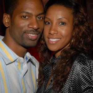 Tony Rock and Temple Poteat at BET Fall Launch Party