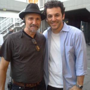 On the set of IFCs new series Garfunkel and Oats with director Fred Savage