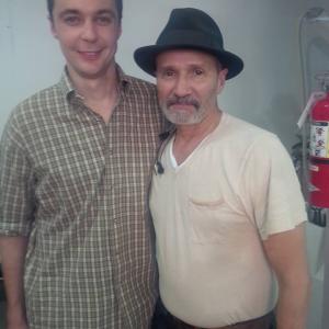 On the set of Visions with Jim Parsons.