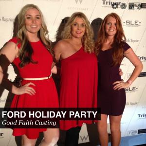 Jordan Hibbs, Faith Hibbs-Clark, Isbella Hibbs at the Ford Robert Black Holiday Party (2013)