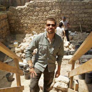 Ari Novak on location in Jerusalem for Discovery
