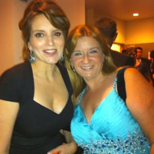 with Tina Fey at the Emmys.