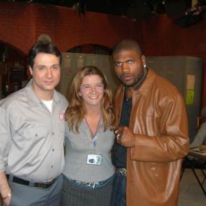 With Adam Ferrara and Rampage.