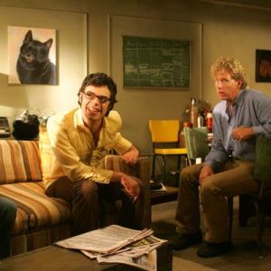 Patrick A. Stewart on the set of Flight of the Conchords #7