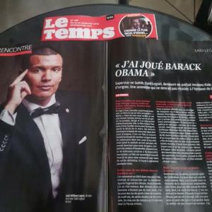 Featuring in the latest issue (January) of Le Temps, Moroccan Magazine, full article about my acting career..