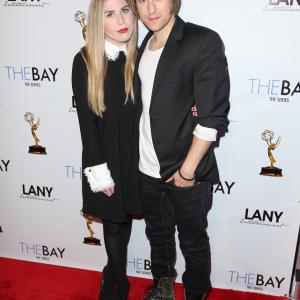 Eric Nelsen and Sainty Nelsen at an Emmy event honoring The Bay the Series